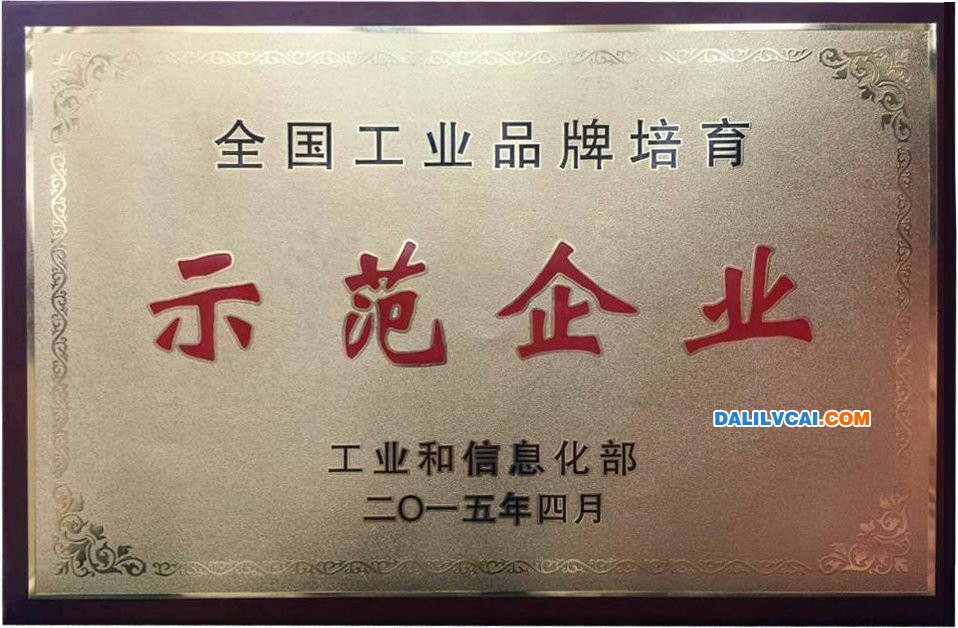 偉業(yè)鋁材獲工信部授予“工業(yè)品牌培育示范企業(yè)”的獎(jiǎng)牌