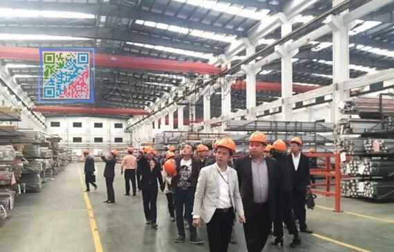 廣東省門業(yè)協(xié)會鋁門窗考察團參觀偉業(yè)集團長虹嶺生產(chǎn)基地