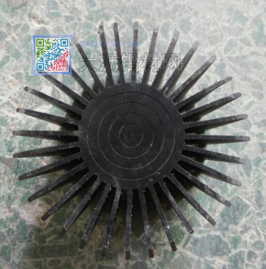 直徑92.5mm實(shí)心的太陽(yáng)花鋁材樣品