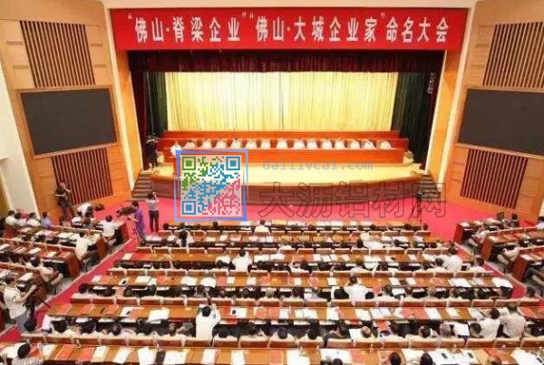 “佛山·脊梁企業(yè)”“佛山·大城企業(yè)家”命名大會現場