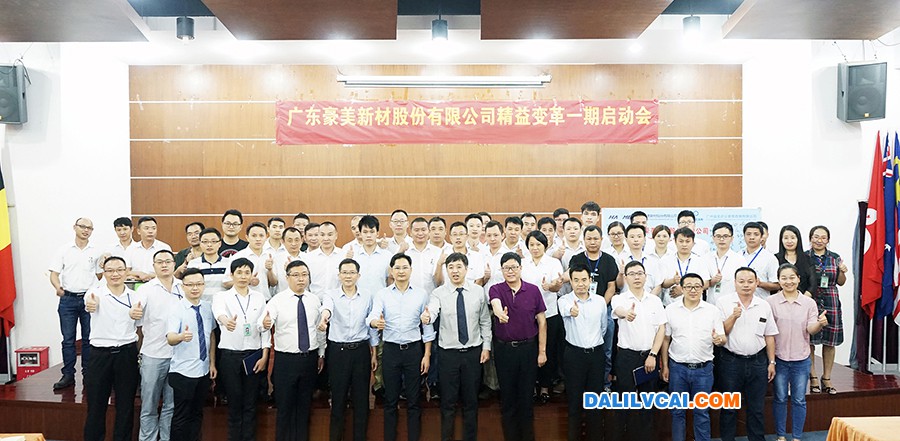 廣東豪美新材召開精益變革一期啟動(dòng)大會(huì)合影