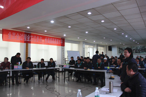 振升金剛開展全員質(zhì)量知識競賽搶答環(huán)節(jié)各隊(duì)選手激烈對決