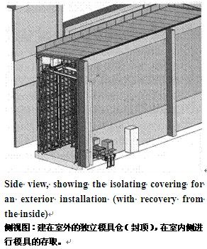 建在室外的獨(dú)立模具倉