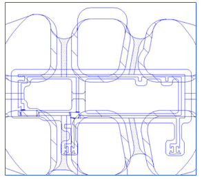 模具設(shè)計室使用AutoCAD設(shè)計圖